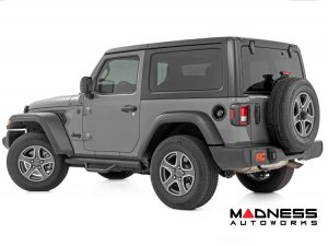 Jeep Wrangler JL Side Steps - Nerf Steps - Rough Country - 2 Door Jeep Wrangler JL Side Steps - Nerf Steps - Rough Country - 2 Door